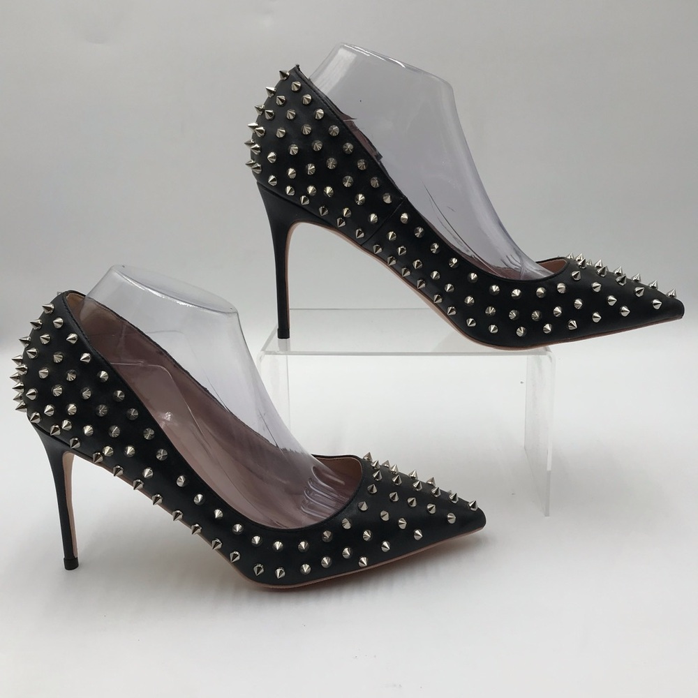 Women’s TikiCup Studded Pointed-Toe Stiletto Pumps